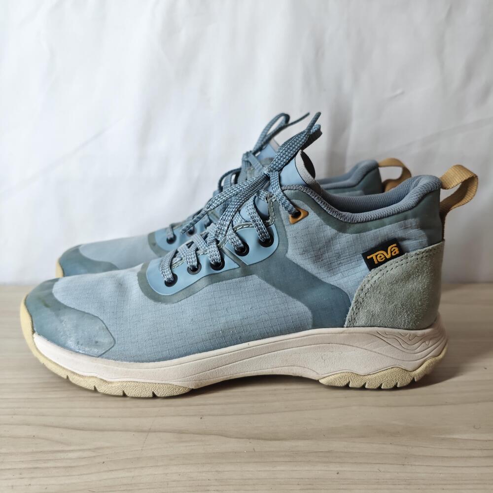 Teva Hiking Shoes Womens Size 7 Blue Gray Teal Lace Up Trail Sneakers Outdoor